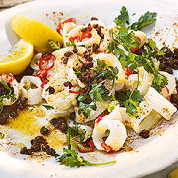 Fried Squid With Black Paper